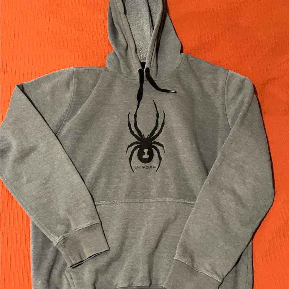 Spyder Gray Pullover Hoodie Sweatshirt
